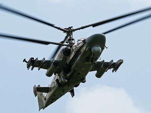 المروحية الهجومية الروسية كا-52 الملقبة بـ"التمساح"
