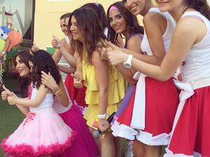 Cyrine, Taliya and their friends and family at Taliya's birthday party. (Facebook)