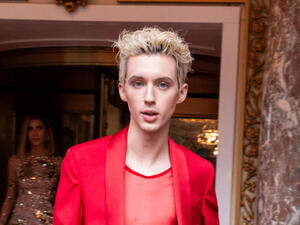 Troye Sivan related his outfit to what he calls a “devil look” (Source:lev radin / Shutterstock)