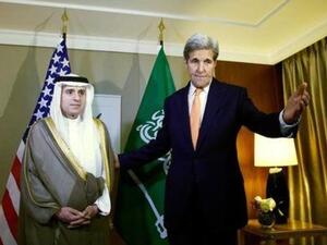 وزير الخارجية الاميركي جون كيري ونظيره السعودي عادل الجبير
