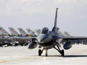 Three Turkish F-16 fighter jets struck Daesh targets in Syria. (Al Bawaba/File)