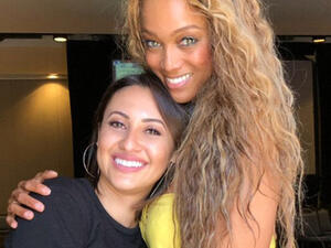 Francia Raisa is joining Tyra Banks in the Life-Size sequel (Source: tyrabanks / Instagram ) 