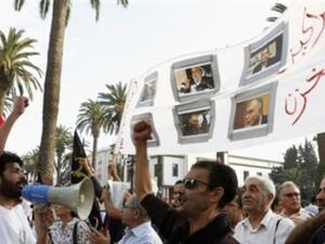 Moroccans protested in Rabat Sunday after gas prices increased under the controversial indexation system (Courtesy of Voice of America)