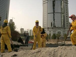 Qatari labour minister Saleh Al Khulaifi said the Gulf state would recruit more inspectors to mount raids and checks on companies to ensure they comply with labour laws and hire more interpreters to speed up the treatment of complaints from foreign workers (Courtesy of Martin Ziegler/Daily Mail)