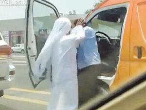 The video clip of an Emirati man assaulting an Indian truck driver from July is resurfacing in fresh debates regarding the legal use of social media in UAE under current libel laws (Courtesy of Saudi Gazette)