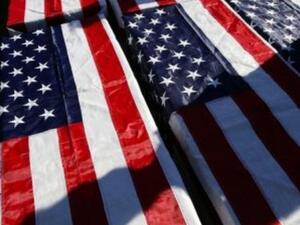 نعوش رمزية في تظاهرة احتجاج على حرب العراق في لوس انجلس، كاليفورنيا
