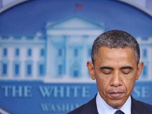 US President Barack Obama speaking after two explosions rock the Boston Marathon (AFP/ Mandel Ngan)