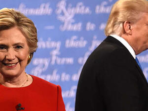 In a poll among Arabs living in the MENA region, 78 percent said the US election would directly impact life in the Middle East. (AFP/File)