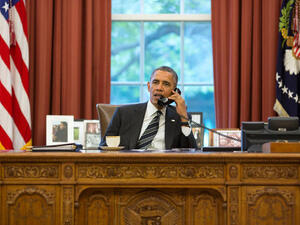 After a phone conversation with his Iranian counterpart, US President Barack Obama expressed hope over the possibility of reaching an agreement. (Image credit: AFP)