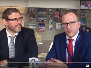 Jeremy Cape (right) and Scott Hutton talk about the implications of the VAT on the GCC's construction and property sector. (YouTube)