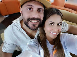 Waleed Fawaz who got married to Mai Sleem on the 20th of June posted a selfie with his wife on his Instagram account (Source: walidfwaz - Instagram)