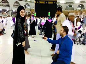 Not everyone was happy to see him propose in front of the Kaaba. (Saudi Gazette)