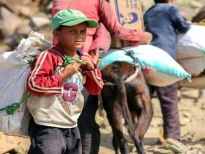 الحرب تقسو على أطفال تعز..  بيّاعون وشيّالون ومقاتلون