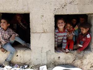 Yemeni children are displaced from their homes after a reported Saudi airstrike in the capital city Sana'a. (AFP/File)
