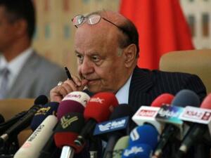 Yemeni President Abd Rabbuh Mansur Hadi (pictured) is frustrated by Houthi advances which are seen as an attempt by the Shi’ite militia to pressure the government-formation talks (AFP/ File Archive).