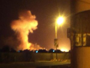 جانب من الغارات على صعدة شمال اليمن