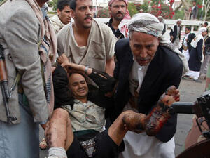 وقع الانفجار فيما كان الحوثيون يستعدون للتظاهر في ميدان التحرير