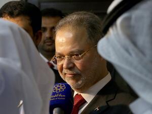 Yemeni Foreign Minister Abdulmalek al-Mikhlafi speaks to the press at the Yemeni embassy in Kuwait City on May 17, 2016. (AFP/Yasser al-Zayyat) Yemeni Foreign Minister Abdulmalek al-Mikhlafi speaks to the press at the Yemeni embassy in Kuwait City on May 17, 2016. (AFP/Yasser al-Zayyat)