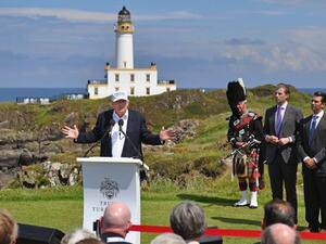 Trump in Scotland  (Twitter)