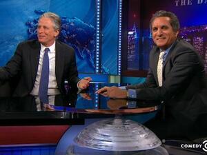 Youssef during his latest appearance on The Daily Show with Jon Stewart. (Image: Twitter)