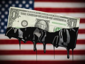 Oil prices up on stronger China data, weaker US dollar