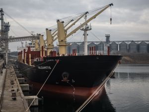 First grain ships arrive in Ukraine via new route