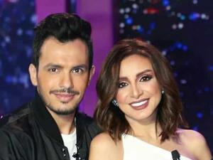 أنغام وزوجها أحمد إبراهيم