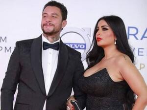 أحمد الفيشاوي وزوجته ندى الكامل