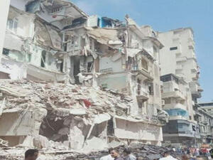 مقتل 4 نساء في انهيار مبنى بالاسكندرية 