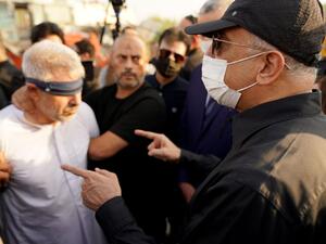 الكاظمي وجها لوجه مع قاتل مدير بلدية كربلاء