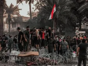قتيل خلال تبادل اطلاق نار بين قوات الامن ومتظاهرين في بغداد