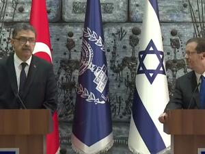 سفير تركيا يقدم اوراق اعتماده للرئيس الاسرائيلي