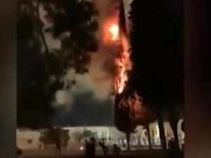 حريق في مجمع المسجد الأقصى