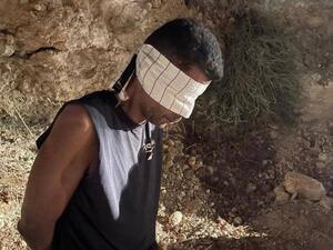 زكريا الزبيدي لحظة اعتقاله