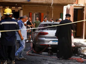 كنيسة أبو سيفين عقب الحريق
