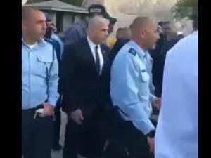 وزير الخارجية الاسرائيلي يقتحم باب العمود بالقدس