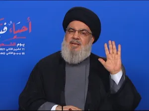 زعيم حزب الله حسن نصرالله 
