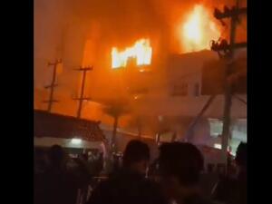 عشرات القتلى والمصابين في حريق ضخم بفندق وكازينو في كمبوديا