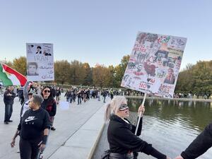 تظاهرة في واشنطن تضامنا مع المحتجين في ايران