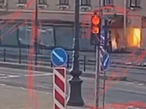 لحظة اغتيال مدون عسكري روسي بتفجير في سان بطرسبورغ (فيديو)