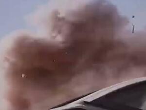 لحظة الانفجار الذي استهدف قيادات عسكرية في بنغازي