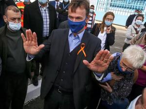 ممثل الاتحاد الأوروبي في الأراضي الفلسطينية، سفين كون فون بورغسدورف (يسار) يترأس وفد سفراء دول الاتحاد الأوروبي في زيارة لقطاع غزة