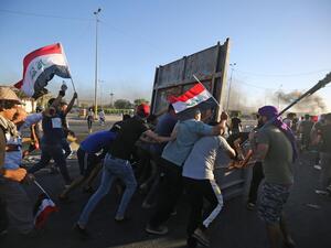 احتجاجات عنيفة في بغداد
