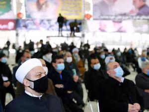 من مراسم تكريم الجنرال قاسم سليماني في جامعة طهران في الذكرى الأولى لاغتياله 