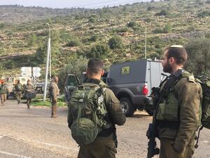 مجموعة من الجنود الاسرائيليين في الضفة الغربية