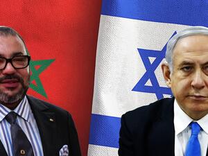 رئيس الوزراء الاسرائيلي بنيامين نتنياهو (يمين) وملك المغرب محمد السادس