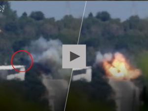 القسام تبث فيديو لعملية استهداف جيب اسرائيلي شمال غزة