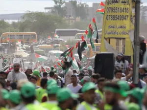 تظاهرات حاشدة في الاردن نصرة لفلسطين