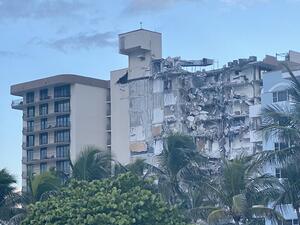 انهيار مبنى سكني في حي يهودي بولاية فلوريدا