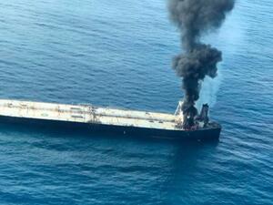 النيران تشتعل مجددا بناقلة النفط المتجهة من الكويت للهند